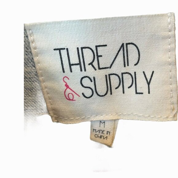 Thread & Supply Womens Gray  Denim Jean Vest - Picture 6 of 6